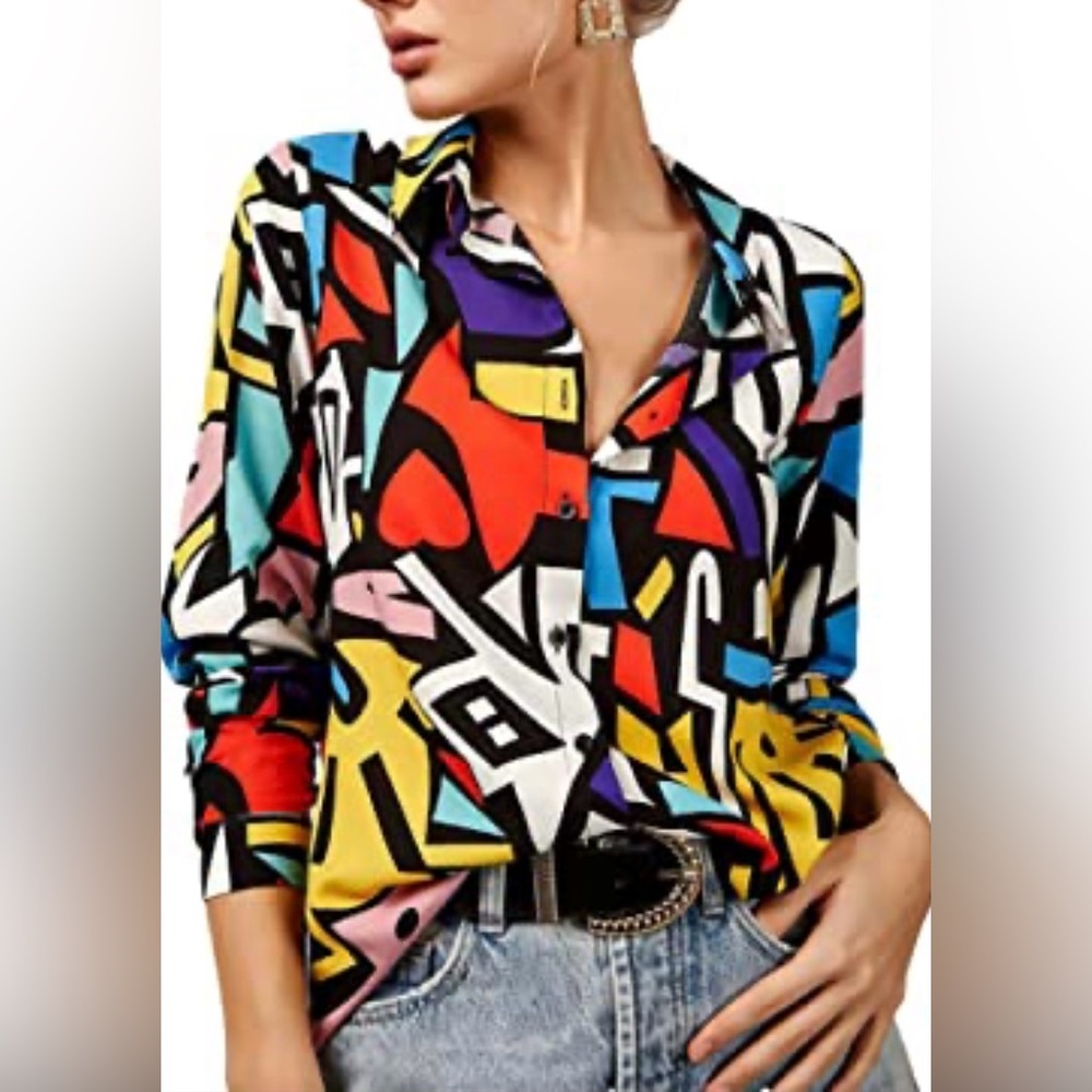 Big Dart Mulicolored Button Down